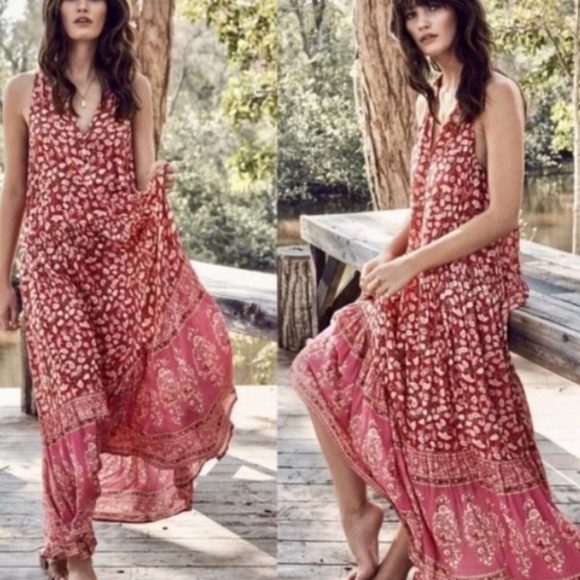 Gorgeous SPELL &THE GYPSY Delirium red maxi dress - Picture 5 of 5